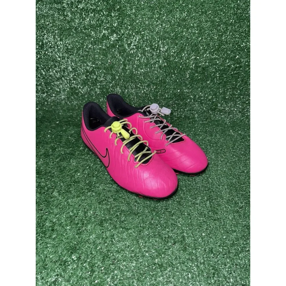 Nike Tiempo‎ Legend Club FG Kids Size 6Y Pink Black Soccer Cleats DV4352-600